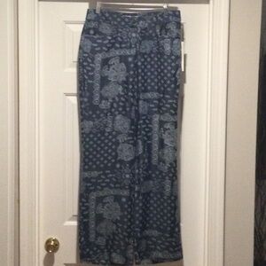 NWT Foxcroft Bandana Paisley denim pant